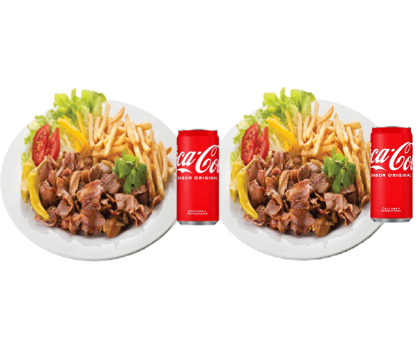 2 Platos Kebab - Incluye 2 colas. en XXL Kebab Rubí