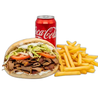 Menú Pita Döner - Incluye patatas y cola. en XXL Kebab Rubí