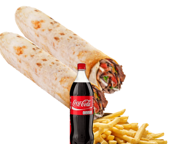 2 Dürüm XXL - Con 1L de cola y patatas. en XXL Kebab Rubí